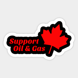 Support Canadian Oil & Gas Sticker